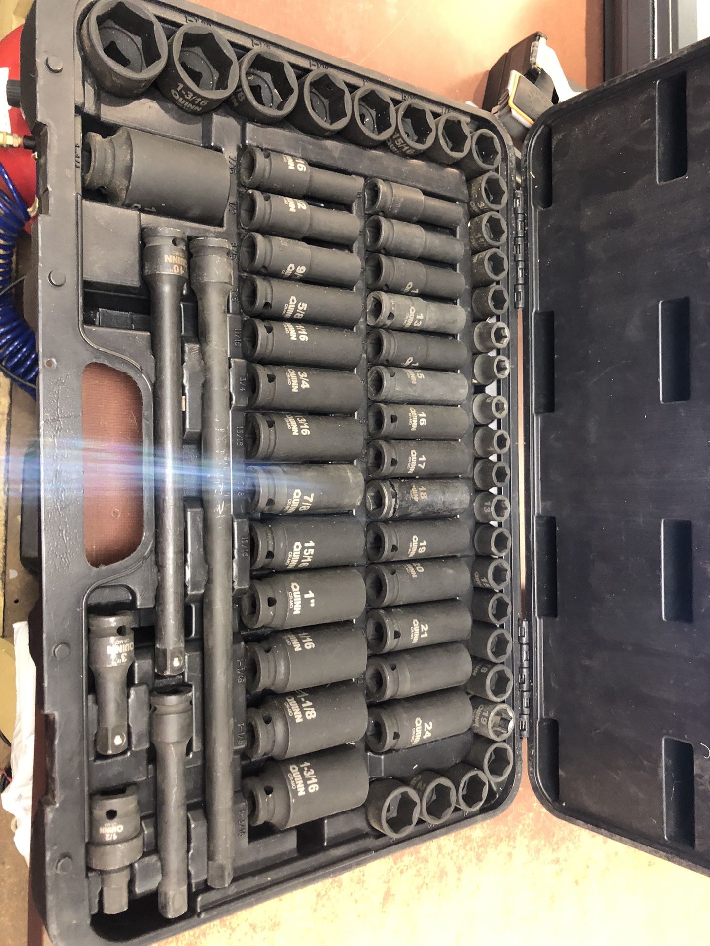 1/2” Drive SAE & Metric Master Impact Quinn 61-piece Socket Set