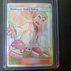 Professor Oak's Setup Full Art Trainer 2019 233/236 Cosmic Eclipse Pokemon TCG