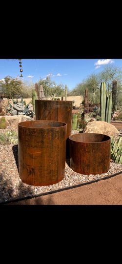 Planters, Planter pots, steel