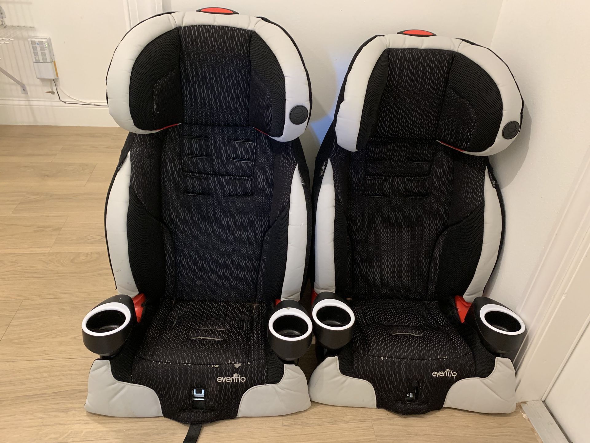 Kids Evenflo Booster Car Seats Detailed and Cleaned