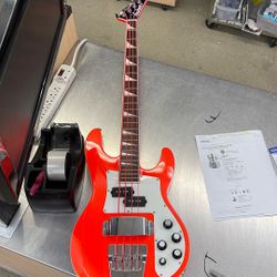 Jackson X Series Rocket Red Bass