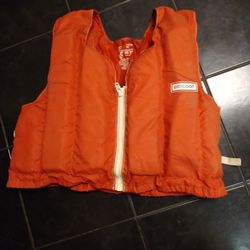 Vintage  Cool Life Vest. Kyack Or Canoe Vest.   Zipper Front.     Size. Lg. To Xlg