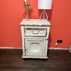 Solid Wood Nightstand 