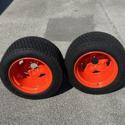 kubota 26x12-16 Tire and Wheel Assembly Original Replacement for Lawn Mower Qty 2 