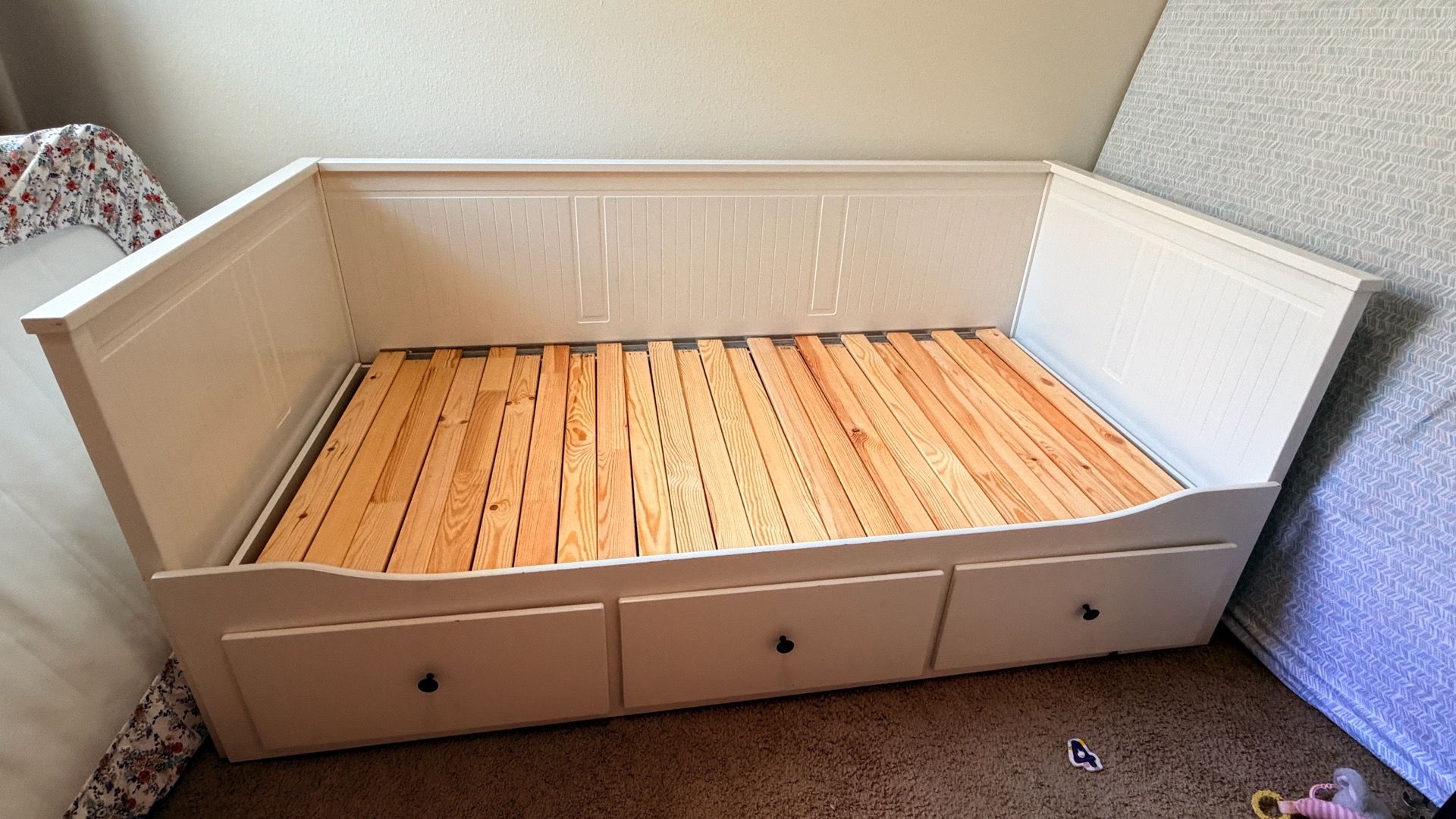 HEMNES Daybed frame with 3 drawers, white