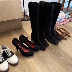 Boots, heels, wedges, shoes
