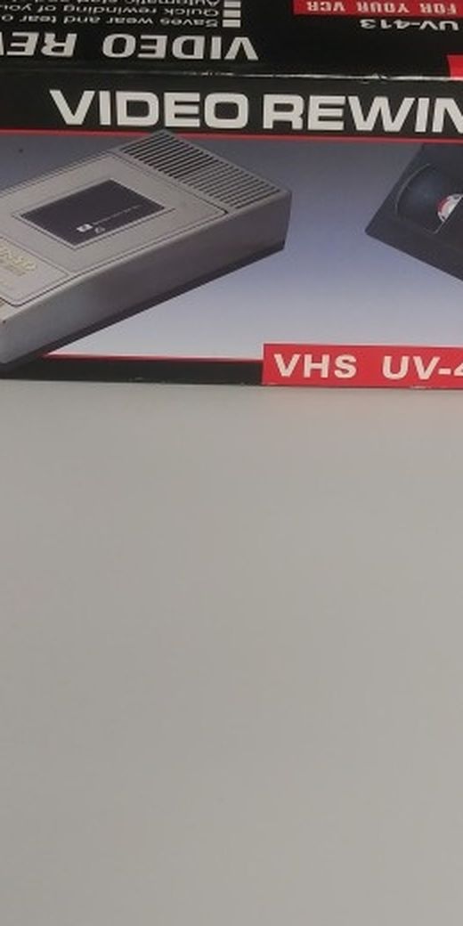VINTAGE KINYO SUPER SLIM VHS VIDEO CASSETTE TAPE REWINDER MODEL UV-413 -