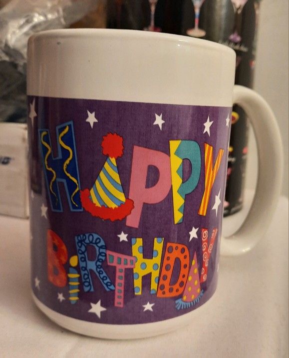 Happy Birthday 16 Oz Coffee Mug NEW