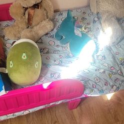 Kids Girl Bed With Mattress 