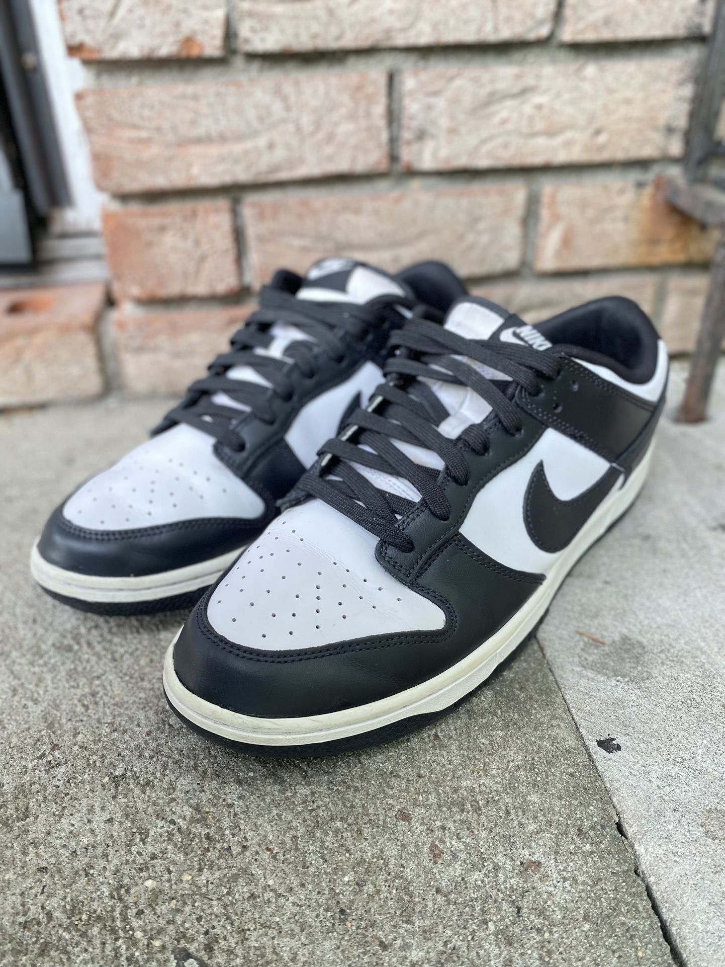 Nike Dunk Low Retro Panda Black White mens Size 12