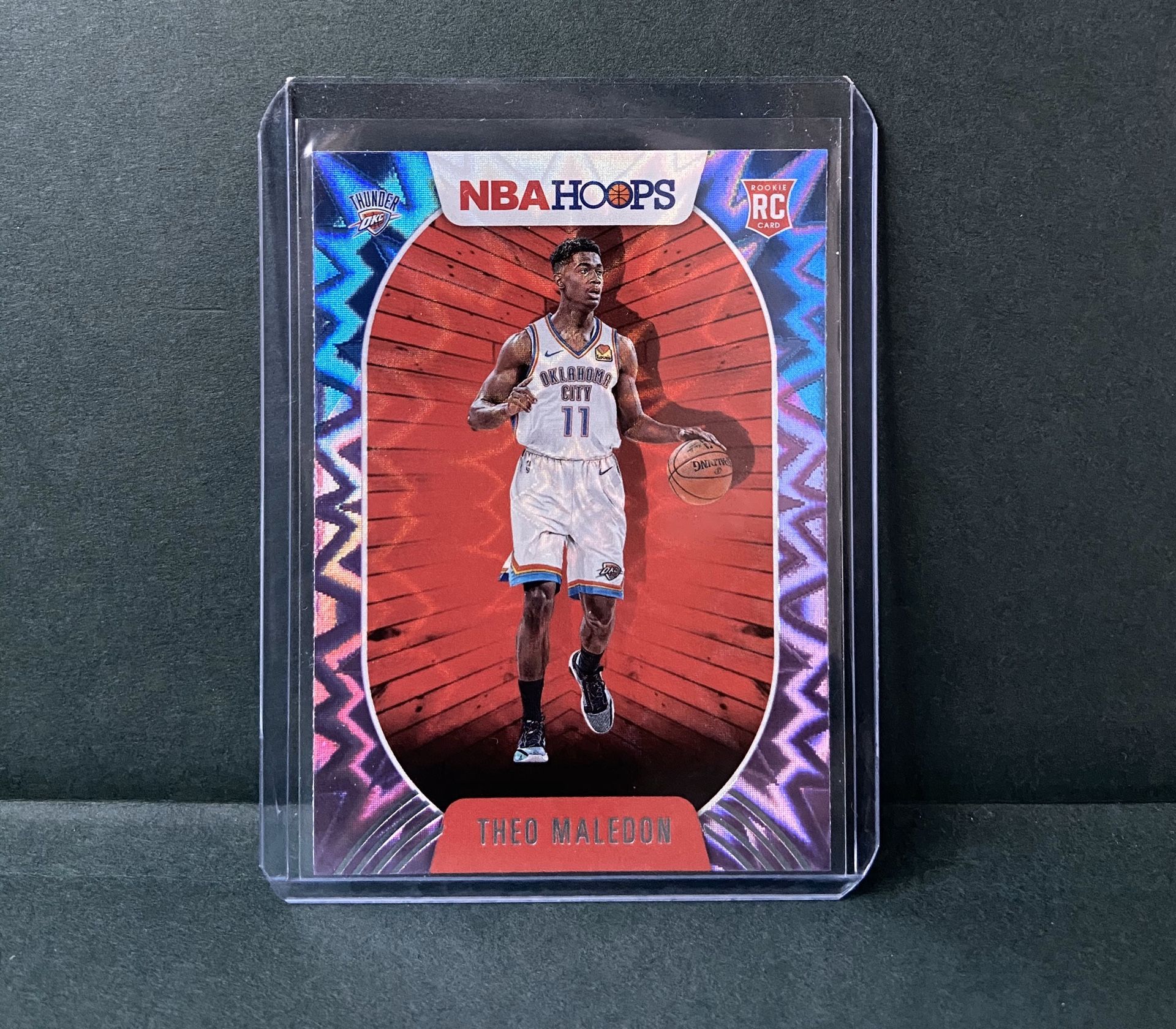 2020-21 NBA Hoops THEO MALEDON RC Rookie #230 Purple Explosion 💥 Thunder