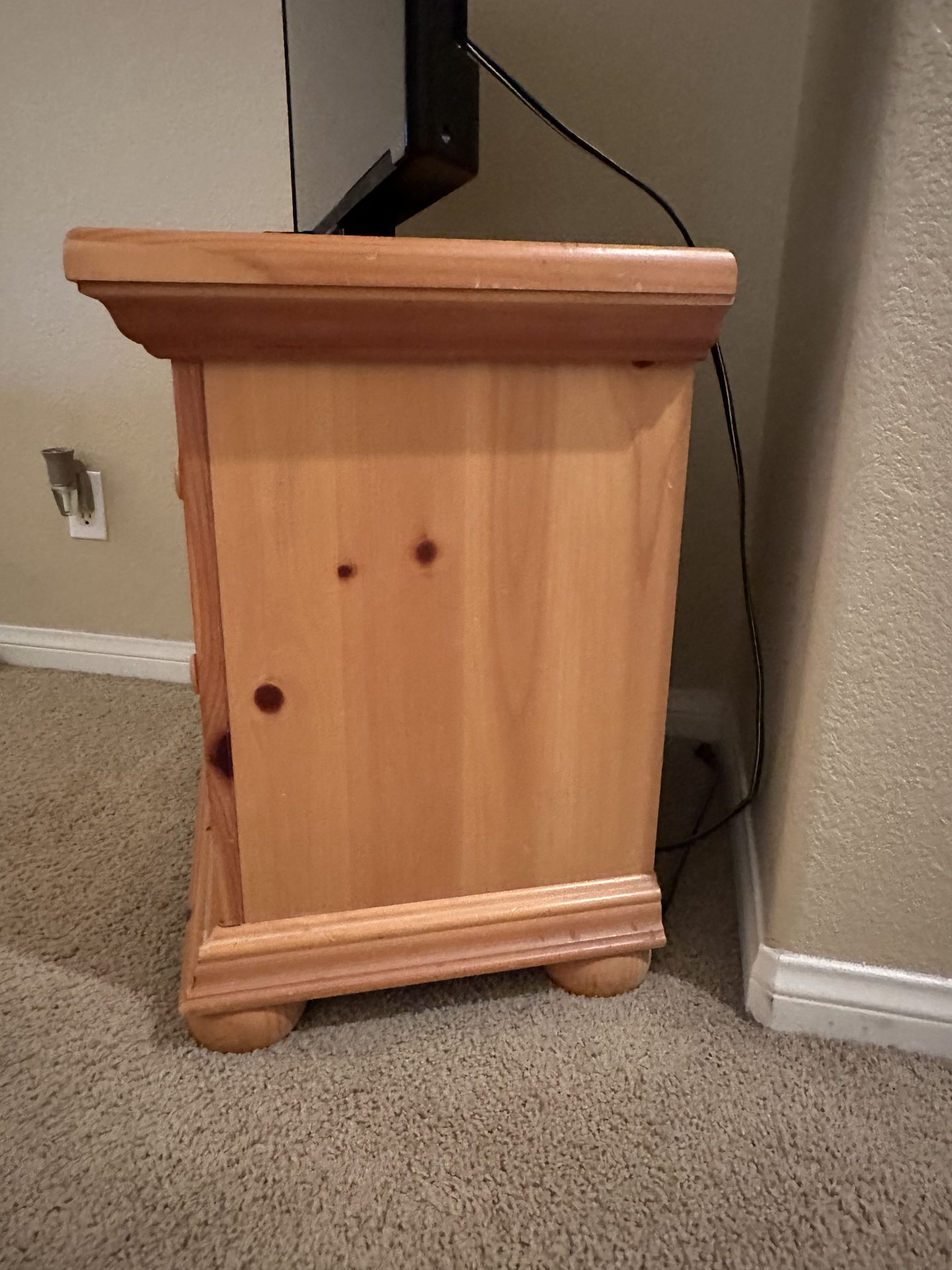 Oak wood bedroom set