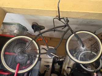 Beach cruiser with rims
