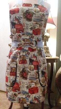 Vintage Print Apron