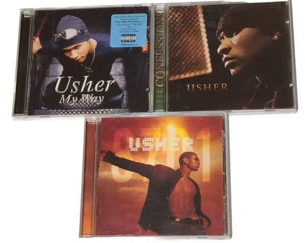 Usher 3 Cd Lot My Way 8701 Confessions R&B Lil John Ludacris Monica P Diddy