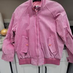 Ladies Med. Pink Suede Jacket