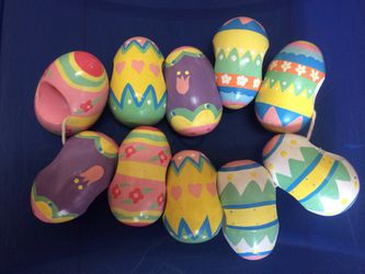 Easter Egg Napkin Rings Set of 10