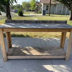 Homemade work bench $60 obo 