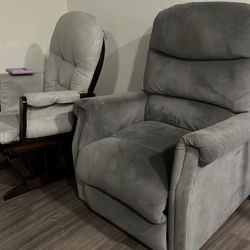 Living room chairs and rocking chair