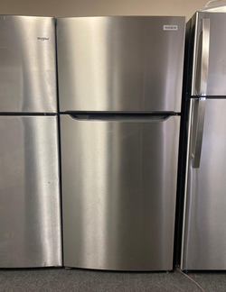 EnergyEfficient Frigidaire Top Mount Fridge Stainless Steel