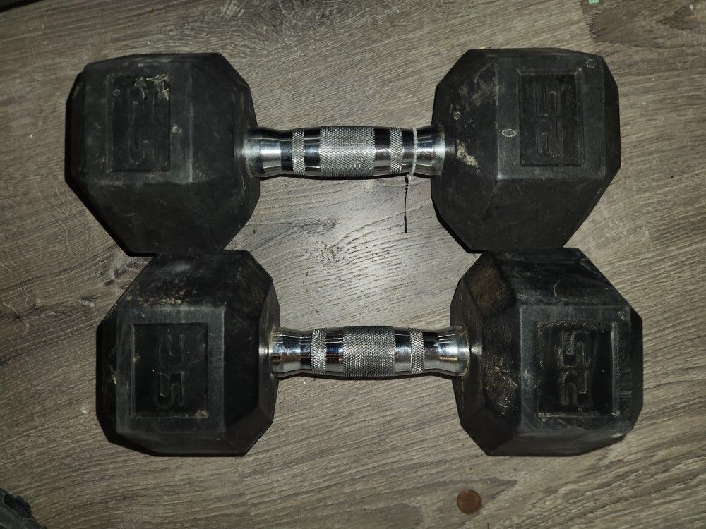 25 Lb Dumbells