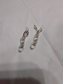 Rhinestone clip on earrings