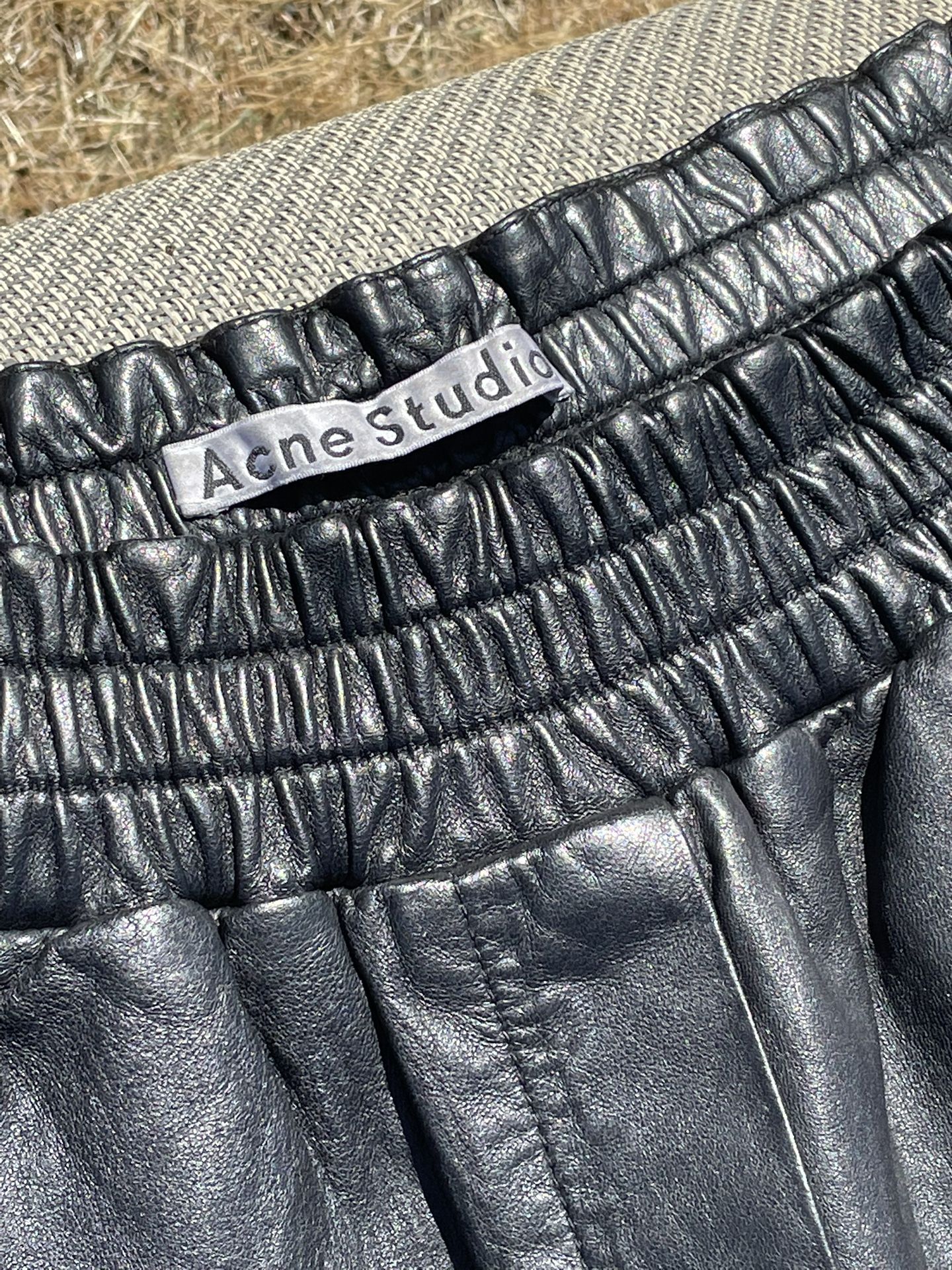 Acne Studios Lamb Leather Shorts
