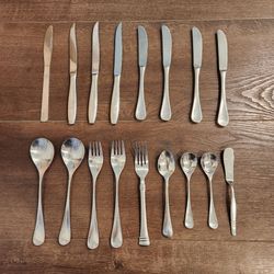 17 stainless steel flatware, J.A. Henckels Germany etc, and 18/10 stainless steel, great condition
