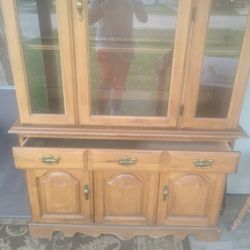 China Cabinet With Glass Shelves 