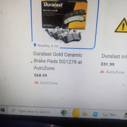 2007 To 2017 Ford Expedition Lincon Navigator  Rear Brake Pads