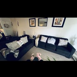 Grey Sofa And Love Seat Set