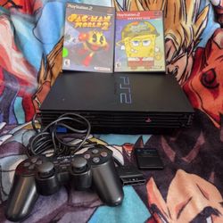 Sony Playstation 2 Console with 2 Games