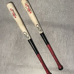 2 Rawlings Velo Wooden Bats - Y62VG  (-7.5)