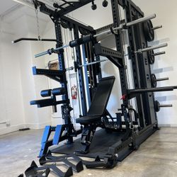 Smith Machine 500 | Adjustable Bench | 245lb Cast Iron Olympic Weights | 7ft Olympic Bar | Fitness | Gym Equipment | FREE DELIVERY/INSTALLATION 