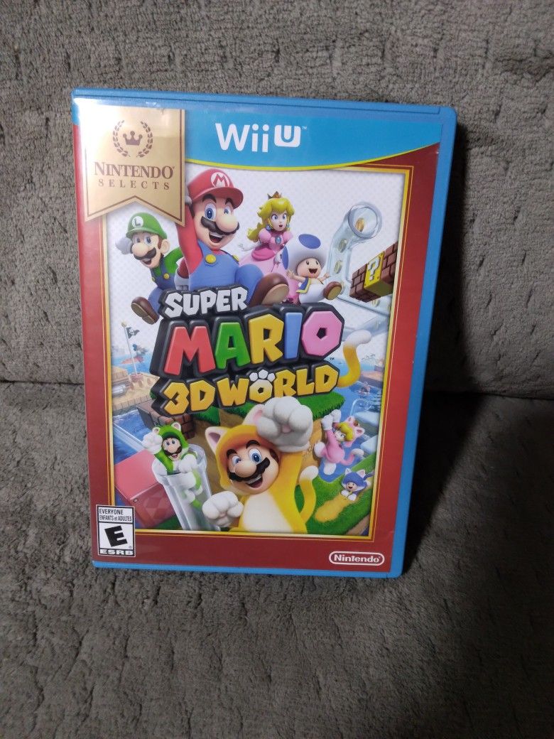 Super Mario 3d World Wii U Game In Original Case! 