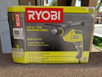 Ryobi 5/8” VSR Hammer Drill D620H w/ Handle & Manual