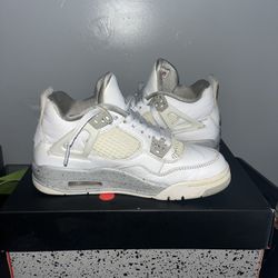 Jordan 4s retro oreo white size 4y