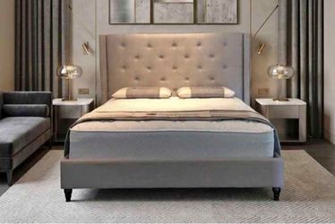 Queen bed with mattress $299