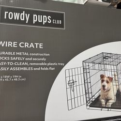 Rowdy pup crate