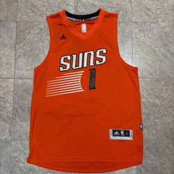 Phoenix Suns Devin Booker #1 Adidas Orange NBA Basketball Jersey 