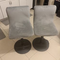 2 tall chairs with cover(optional )