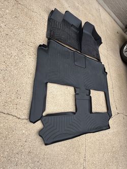 WeatherTech Black Rubber Floor Mats Set