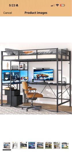 Twin loft bed
