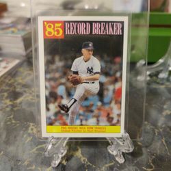 86 Topps 85 Record Breaker Phil Niekro Hall Of Famer