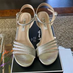 H Size 8 1/2 Nelena Medium. Worn Once For A Dance.. in excellent shape