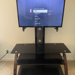 Tv Stand with Working TV 