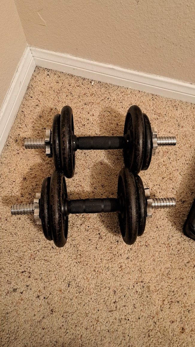 40 lb. Adjustable Dumbbells