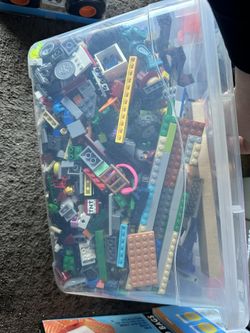 Tupperware Of Legos! Spider-Man, Minecraft, Etc!