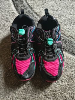 Black and Pink Athletic Sneakers size 5