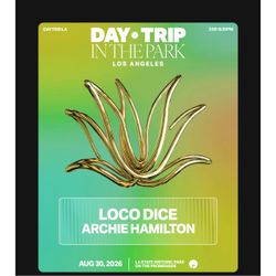 Day trip in the park (Loco Dice 8/30)